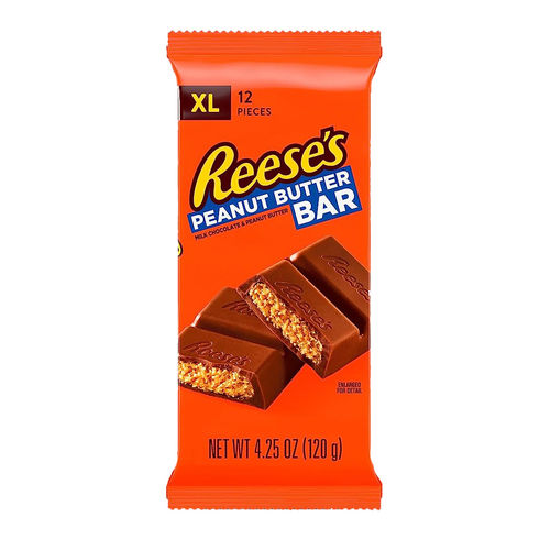 Reese's Bar Milk Chocolate Peanut Butter XL (12 x 120g) - AmerikaanseGroothandel