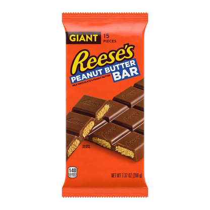 Reese's Bar Milk Chocolate Peanut Butter Giant (12 x 209g) - AmerikaanseGroothandel