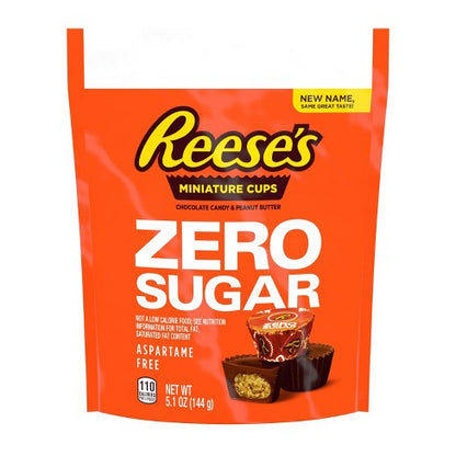 Reese's Miniature Peanut Butter Cups Zero Sugar (8 x 145g) - AmerikaanseGroothandel