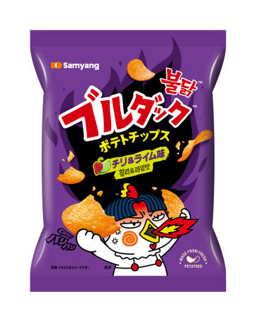 Samyang Buldak Potato Crisps Habanero Chili & Lime (20 x 55g)