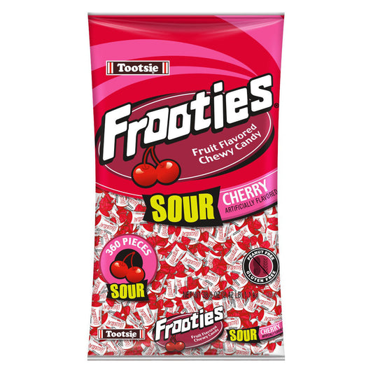 Tootsie Frooties Sour Cherry 360 Pack (12 x 1.1kg)