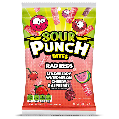 Sour Punch Bites Rad Reds