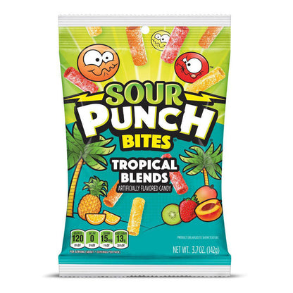 Sour Punch Bites Tropical Blends (12 x 142g) - AmerikaanseGroothandel.nl