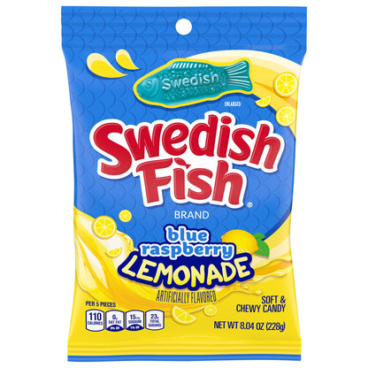 Swedish Fish Blue Raspberry Lemonade (12 x 228g) - AmerikaanseGroothandel