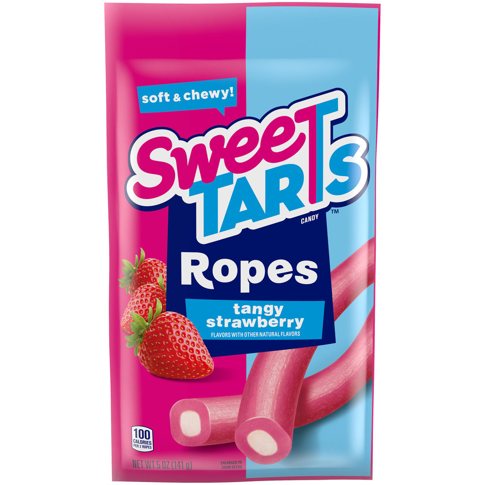 SweeTARTS Ropes Tangy Strawberry (12 x 142g) - AmerikaanseGroothandel