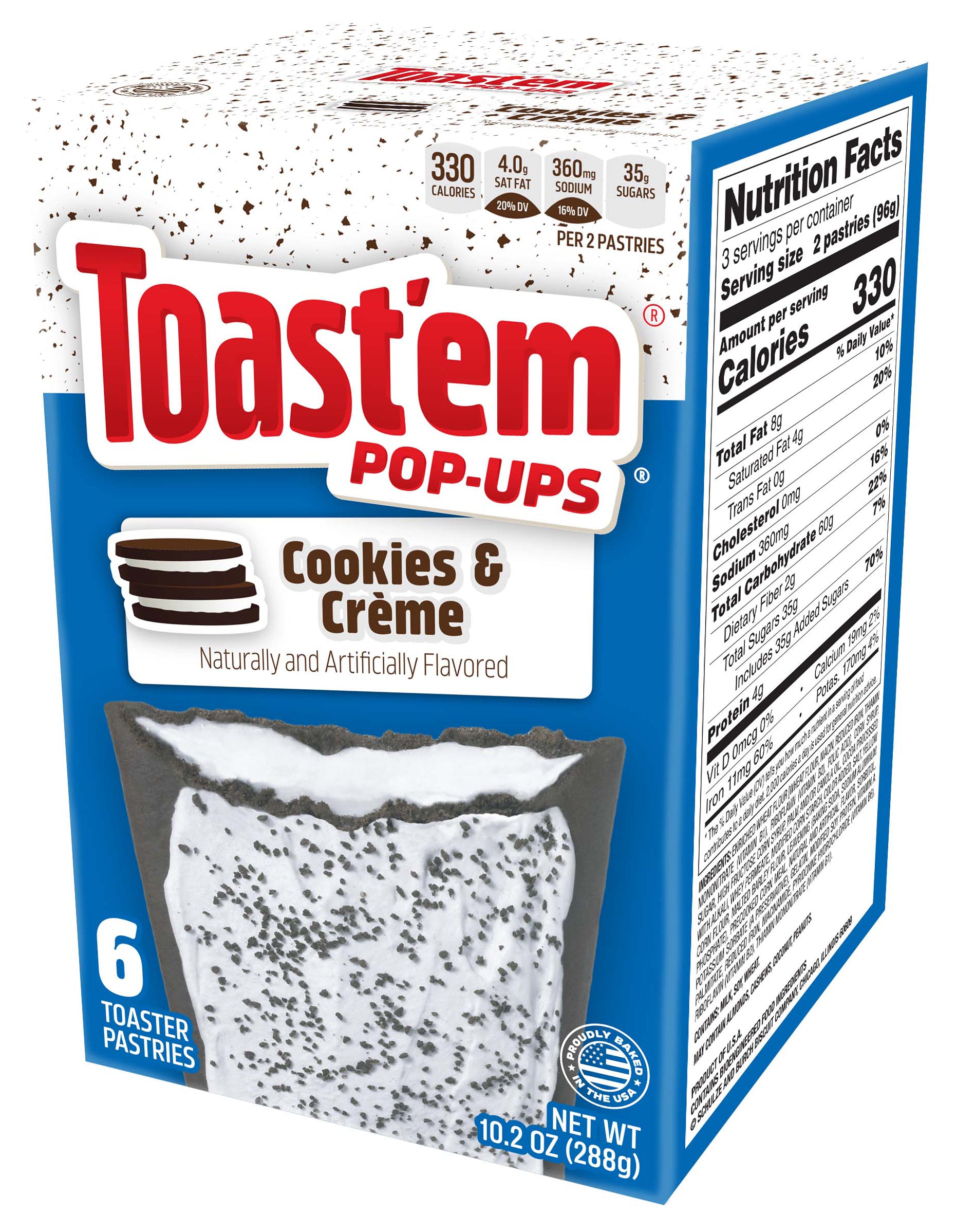 Toast'em Frosted Cookies & Cream