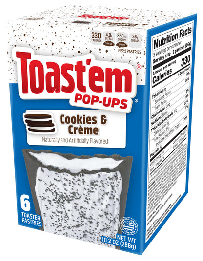 Toast'em Frosted Cookies & Cream