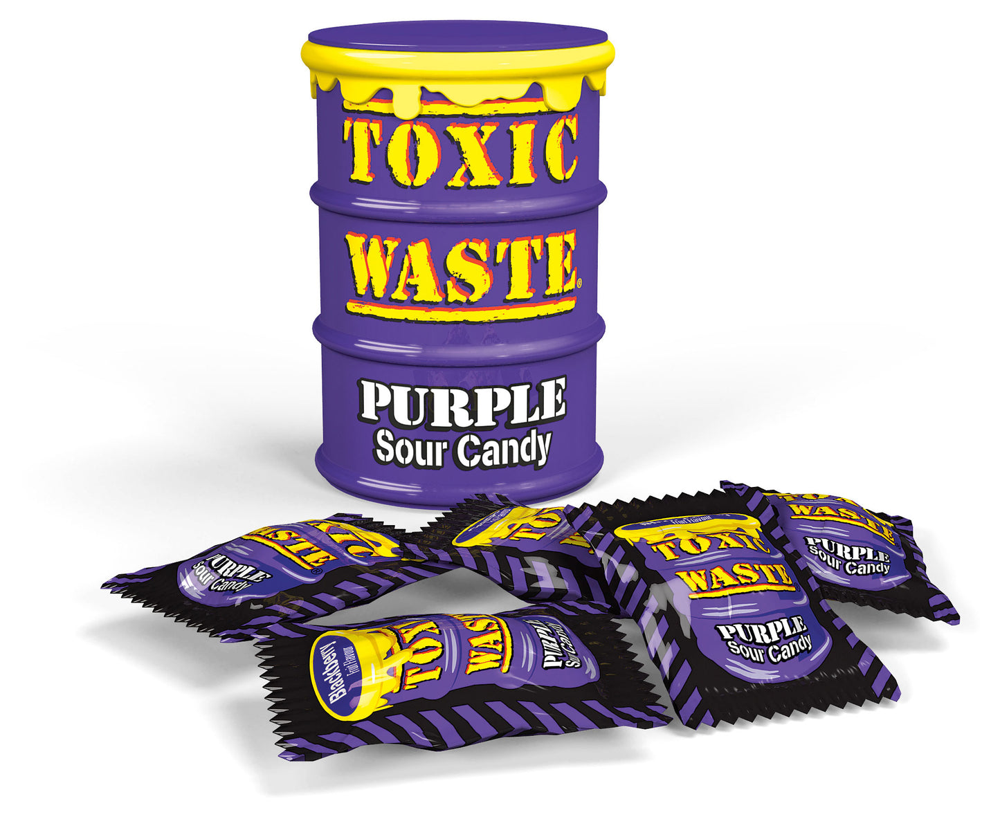 Toxic Waste Sour Candy Drum Purple