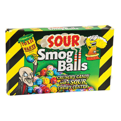 Toxic Waste Sour Smog Balls (12 x 84g) - AmerikaanseGroothandel