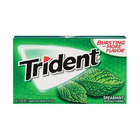 Trident Gum Spearmint (12 x 31g) - AmerikaanseGroothandel