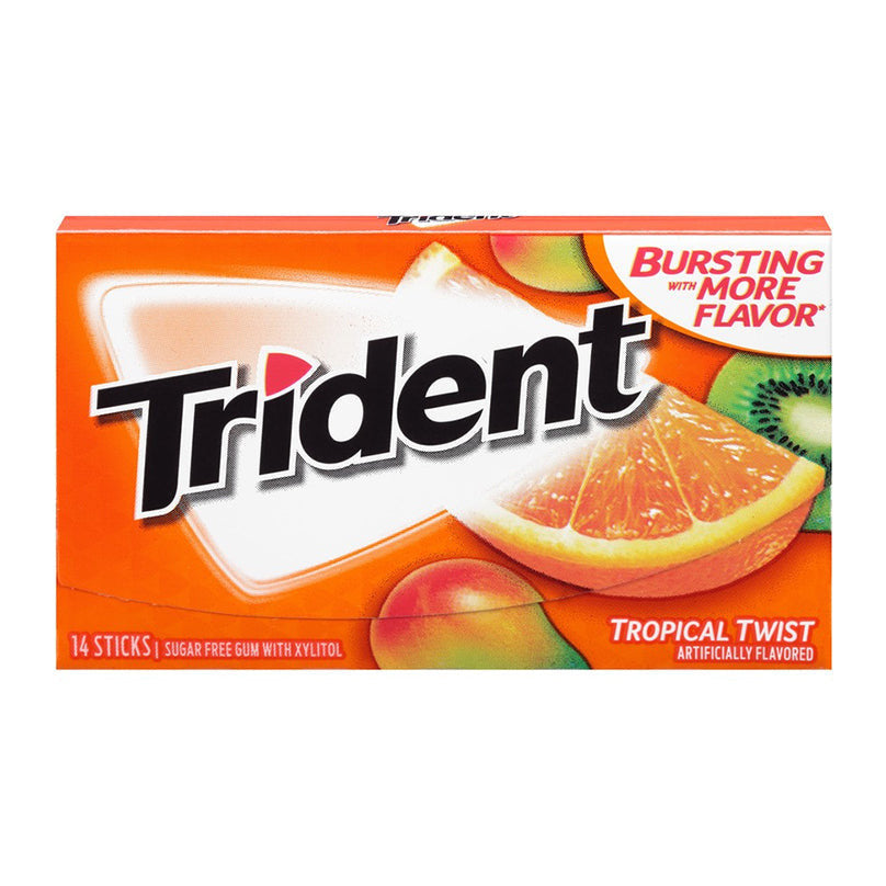 Trident Gum Tropical Twist (12 x 31g) - AmerikaanseGroothandel