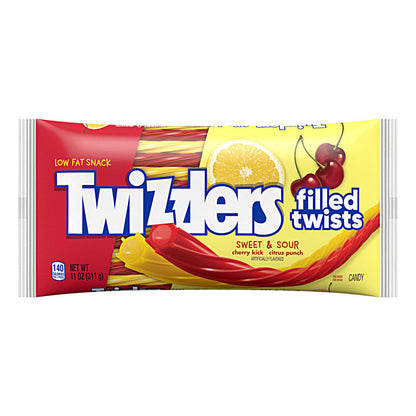 Twizzlers Filled Twists Sweet & Sour (12 x 312g) - AmerikaanseGroothandel