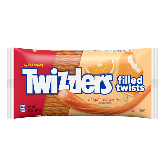 Twizzlers Filled Twists Orange Cream Pop (12 x 311g)