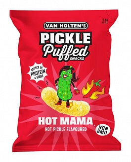 Van Holten's Pickle Puffed Snacks Hot Mama (14 x 50g)