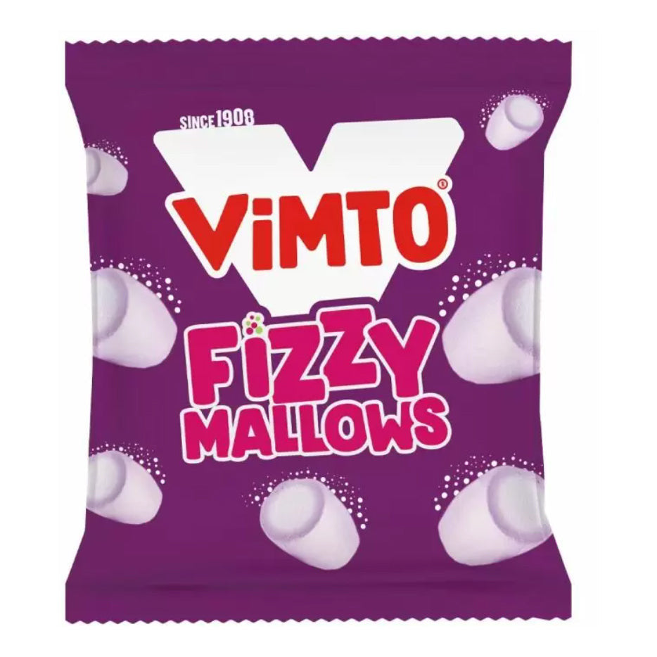 Vimto Fizzy Mallows (12 x 100g) - AmerikaanseGroothandel