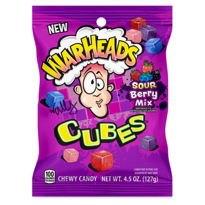 Warheads Cubes Sour Berry Mix (12 x 127g) - AmerikaanseGroothandel