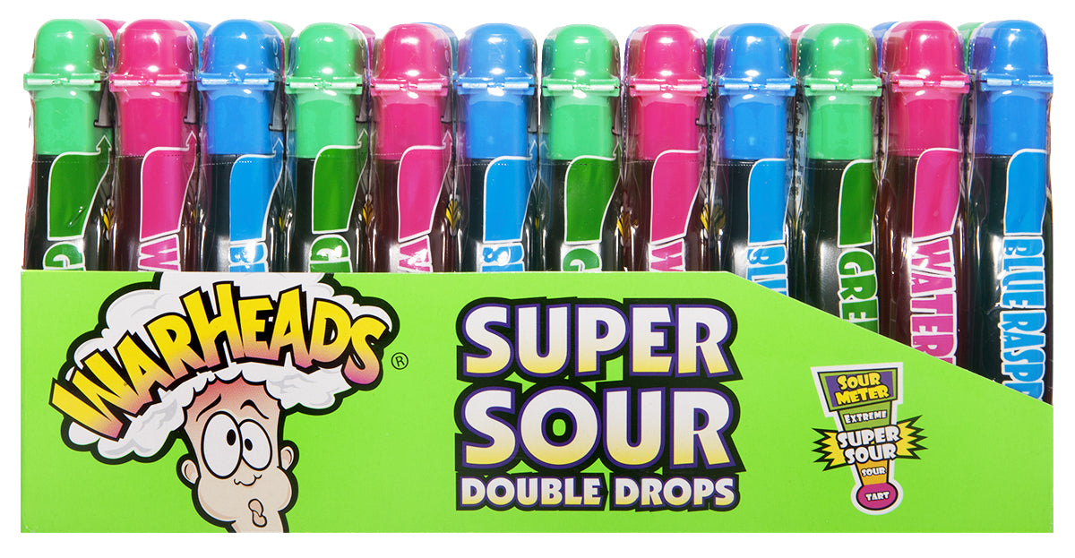Warheads Double Drops Liquid Candy (Enkele verpakking van 720ml) - AmerikaanseGroothandel