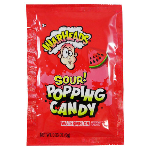 Warheads Sour! Popping Candy Watermelon