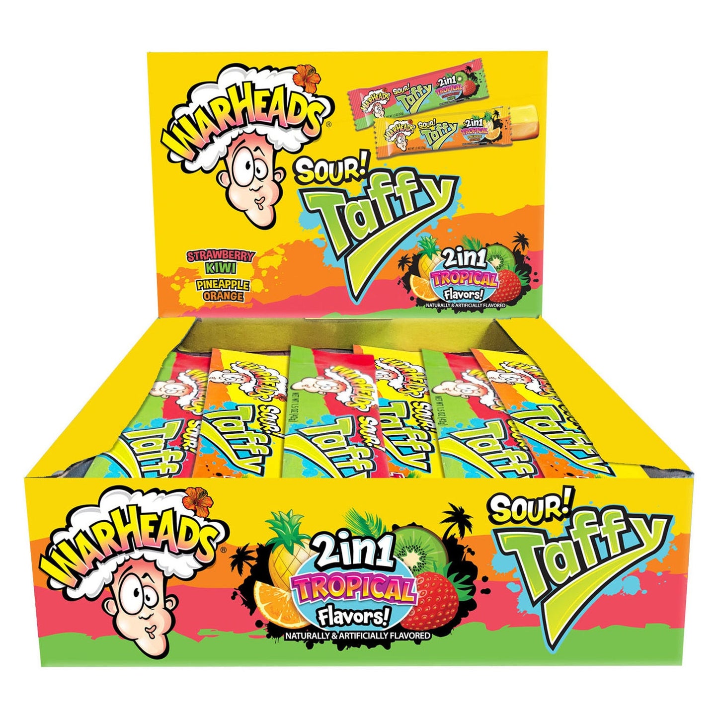 Warheads Sour Taffy (24 x 42g) - AmerikaanseGroothandel