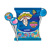 Warheads Super Sour Bubble Gum Pops Blue Raspberry (22 x 105g)