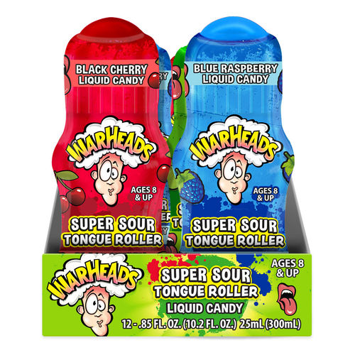 Warheads Super Sour Tongue Roller (12 x 25ml) - AmerikaanseGroothandel