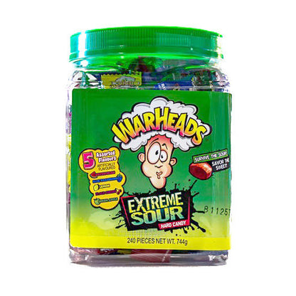 Warheads Extreme Sour Hard Candy 240 Pack (Enkele verpakking van 964g) - AmerikaanseGroothandel