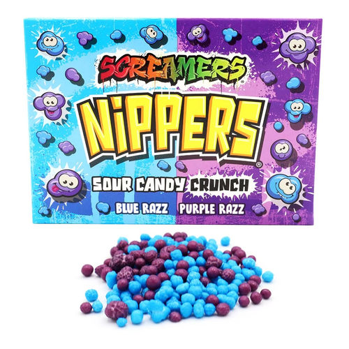 Zed Candy Nippers Screamers Sour Candy Crunch Blue Razz & Purple Razz